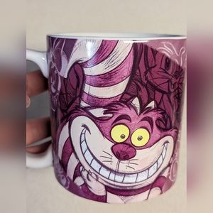 Disney Store Cheshire Cat Alice In Wonderland pink large coffee tea mug